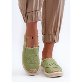Klassiska Espadriller för kvinnor Green Flaure grön 7
