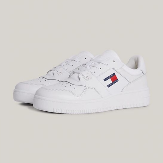 Tommy Hilfiger Retro Basket Ess M skor EM0EM01395YBR vit 1