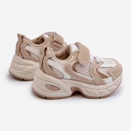 Sportskor för barn Sneakers med kardborre, Beige Rulagia 2