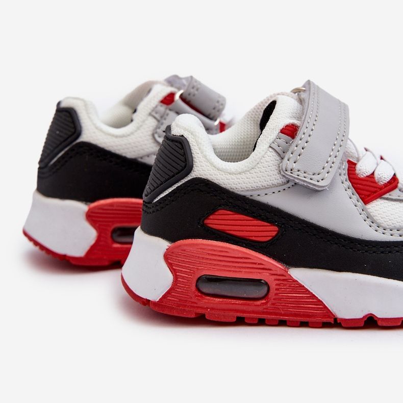 Röda Krissandra Sneakers med kardborre för barn 1