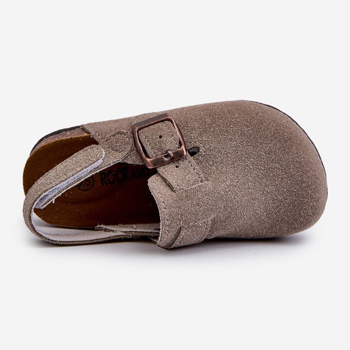 Barnflip-flops på en korkplattform Grå Vulagia 2