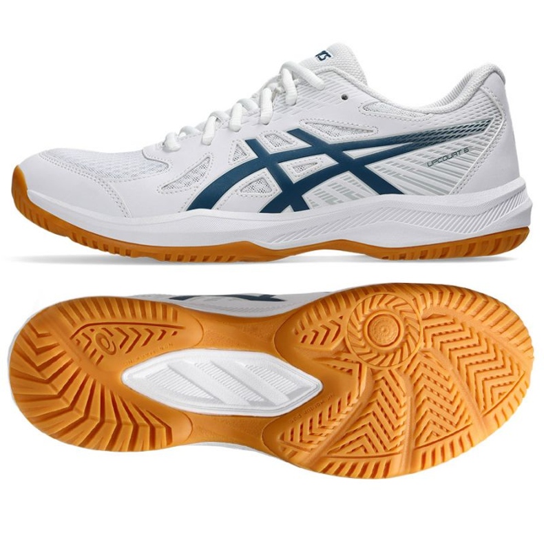 Asics Upcourt 6 M 1071A104 100 volleybollskor vit 1