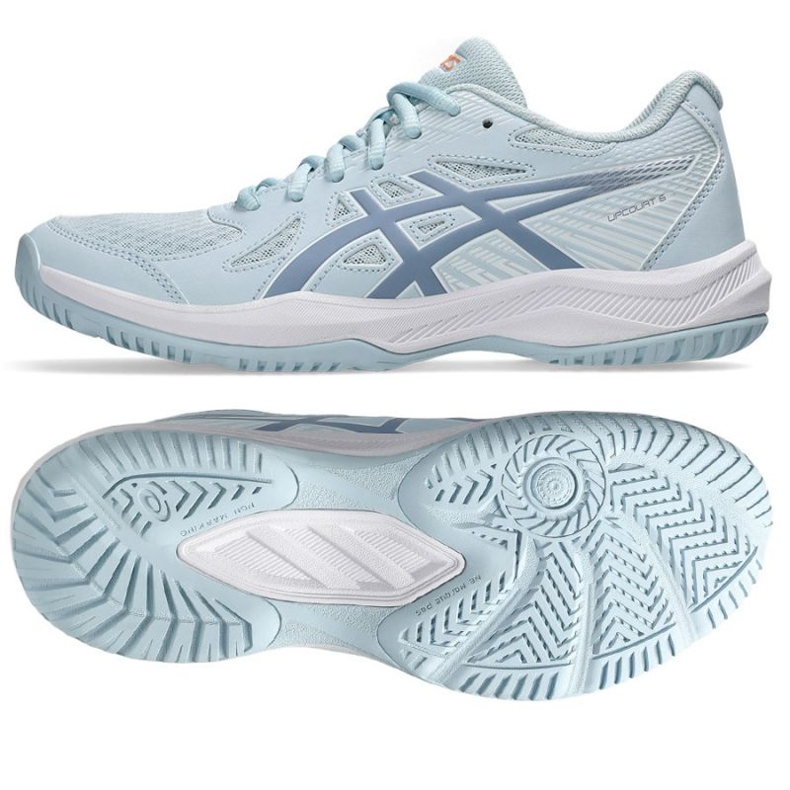 Asics Upcourt 6 W 1072A107 020 volleybollskor blå 1
