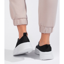 Klassiska svarta sneakers för kvinnor 1