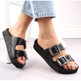 Bekväma dofttofflor Zaxy W INT2005, svarta 1