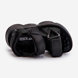 Barnsandaler med kardborreknäppning, Black Orretta svart 2