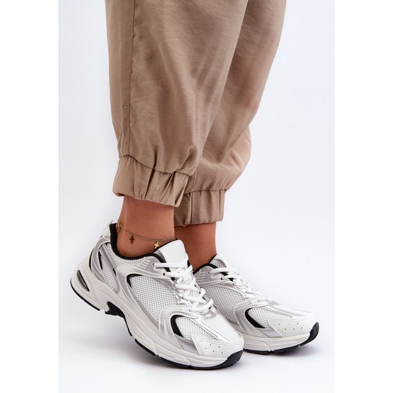 Damsportskor Sneakers Vita och Svarta Leranea 1