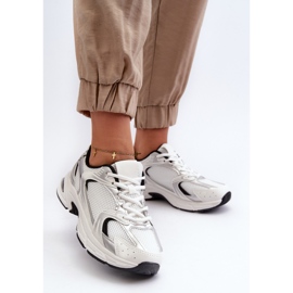 Damsportskor Sneakers Vita och Svarta Leranea 2