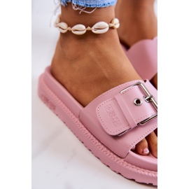 Klassiska tofflor med spänne Big Star JJ274A308 Rosa 2