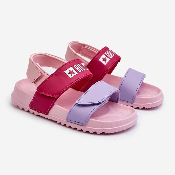 Lätta sandaler för tjejer Big Star NN374530 Rosa 1
