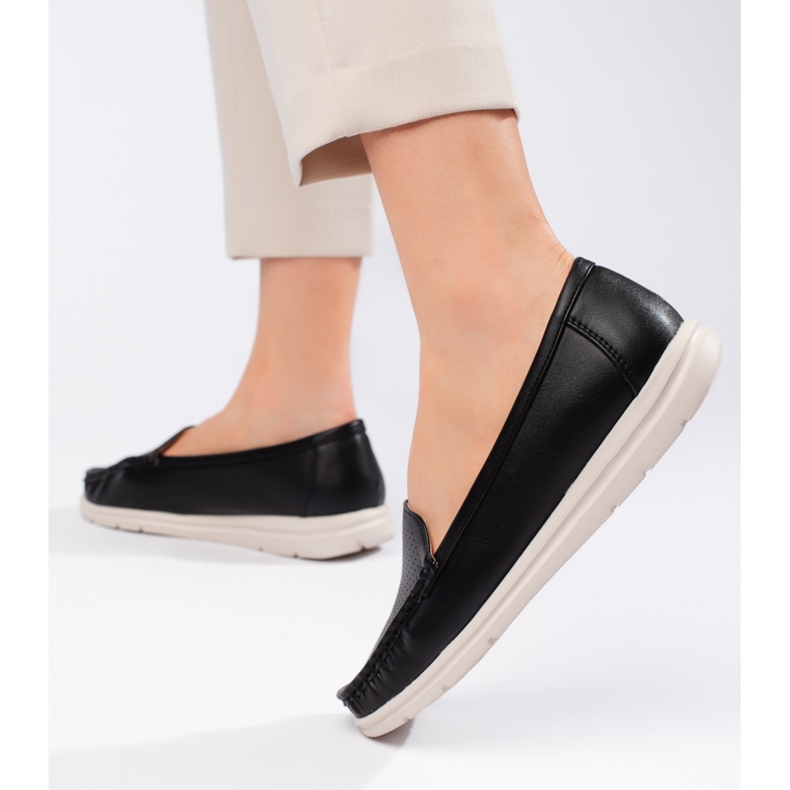 Svarta mockasiner för damer 1