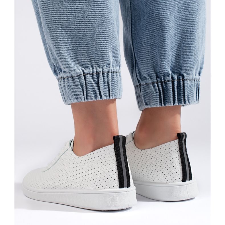 Seastar Vita genombrutna snörskor för kvinnor 2