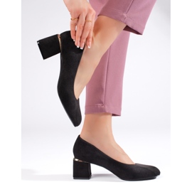 Svarta mocka höga klackar 2