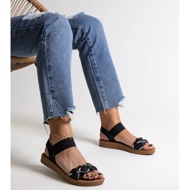 Svarta Aldona sandaler 2