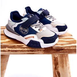 Barns sneakers minnesskumsystem Big Star LL374225 Navy Blue blå 4