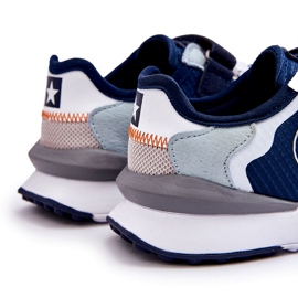 Barns sneakers minnesskumsystem Big Star LL374225 Navy Blue blå 1