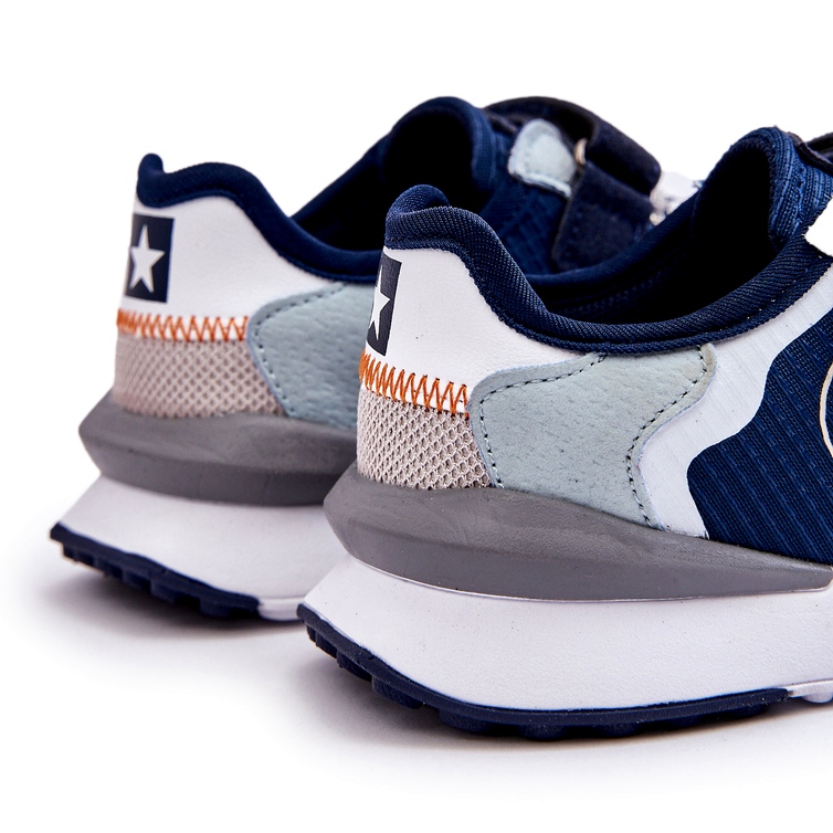 Barns sneakers minnesskumsystem Big Star LL374225 Navy Blue blå 1