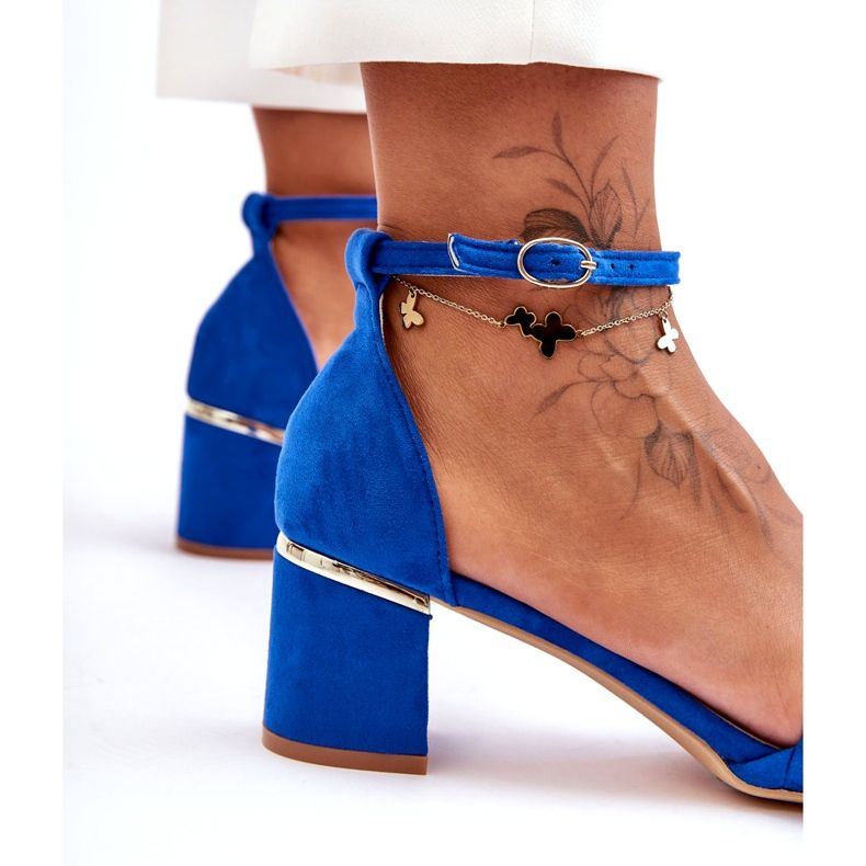 Seastar Essenza blå mocka flätade sandaler 4