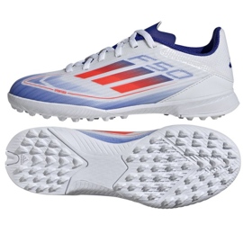 Adidas F50 League Tf IF1372 fotbollsskor vit 1