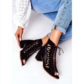 Mocka Openwork Boots Maciejka 04040-01 Svart 4