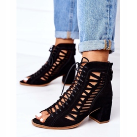 Mocka Openwork Boots Maciejka 04040-01 Svart 3