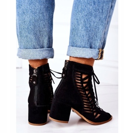 Mocka Openwork Boots Maciejka 04040-01 Svart 2