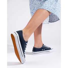 Marinblå sneakers för kvinnor 1