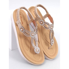 Flip-flop sandaler med Harani Gold zirkoner gyllene 1