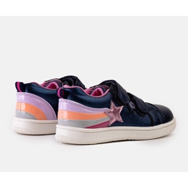 Blåa barnsneakers med kardborre från Dahl 1