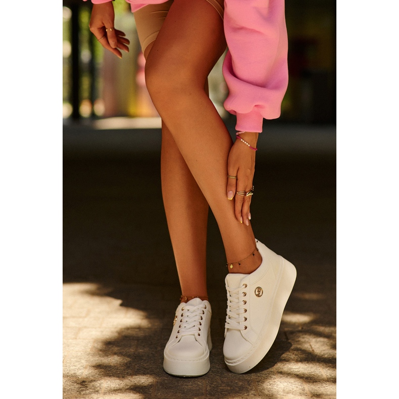 Sneakers med låg plattform för kvinnor Vita Telirra 2