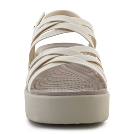 Crocs Brooklyn sandaler med remmar med låg vikt 206751-2Y2 beige 2