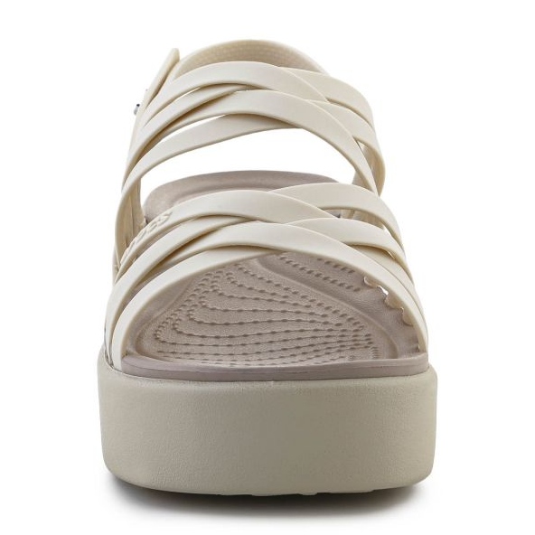 Crocs Brooklyn sandaler med remmar med låg vikt 206751-2Y2 beige 2
