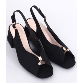 Floris Svarta högklackade sandaler 1