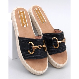 Maters Svarta espadrilleflipflops 1