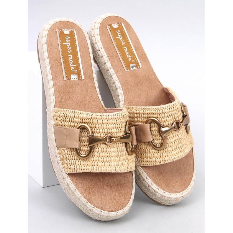 Maters Khaki espadrille flipflops beige 1