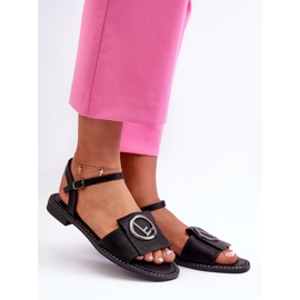 Damsandaler Med Dekoration S.Barski KV27-045 Svart 1