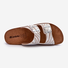 Bekväma damflip-flops med spännen Inblu CP000045 Beige 1
