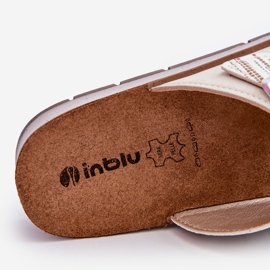 Bekväma damflip-flops med spännen Inblu CP000045 Beige 2
