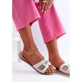 Bekväma glänsande flip-flops för kvinnor Inblu BA000050 Vit 8