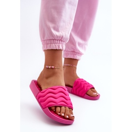 Lätt flip flops för damer för poolen Fuchsia Beliordia rosa 2