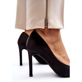 Sweet Shoes Svarta Fairine höga klackar med rosett 4