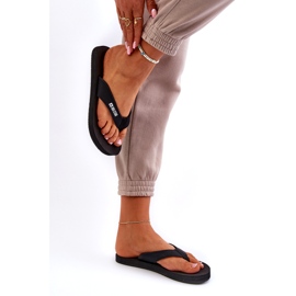 Lättviktsflipflops i skum för kvinnor Big Star NN274A718 Svart 3