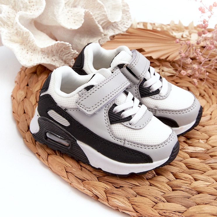 Sneakers Sports Sports kardborrband grå 4