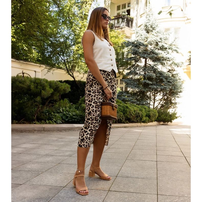 Bruna högklackade sandaler Madea 1