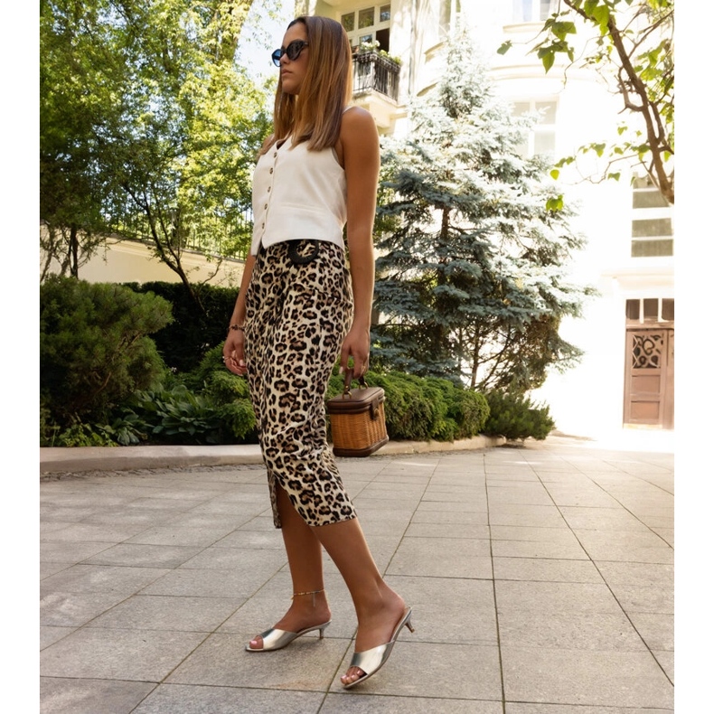 Maloua guld lågklackade rutschbanor gyllene 2