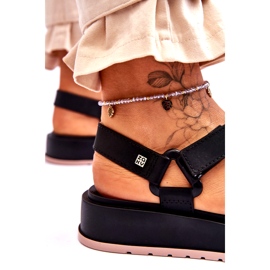 Veganska kardborresandaler för kvinnor ZAXY JJ285017 svart 3