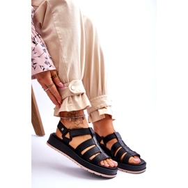 Veganska kardborresandaler för kvinnor ZAXY JJ285017 svart 4