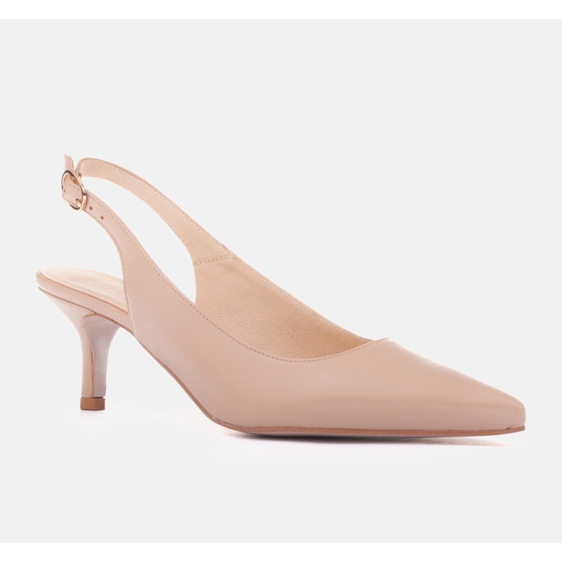 Marco Shoes Merida höga klackar beige 1