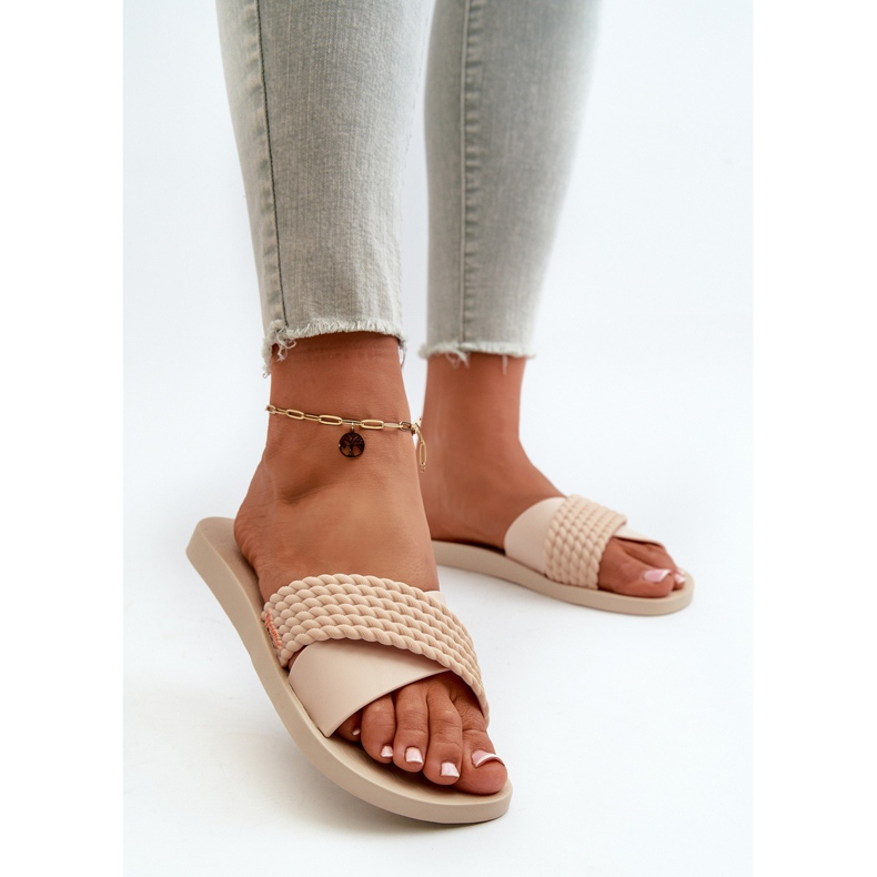 Platta flip-flops för kvinnor 83244 Ipanema Street Ii Fem Beige 2