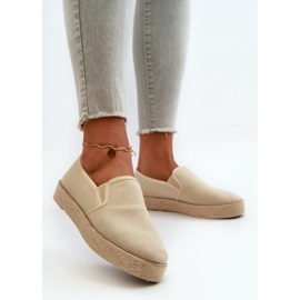 News Espadriller för kvinnor på plattformen Beige Naloenma 2